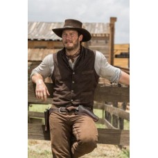 Magnificent Seven Chris Pratt Brown Leather Vest